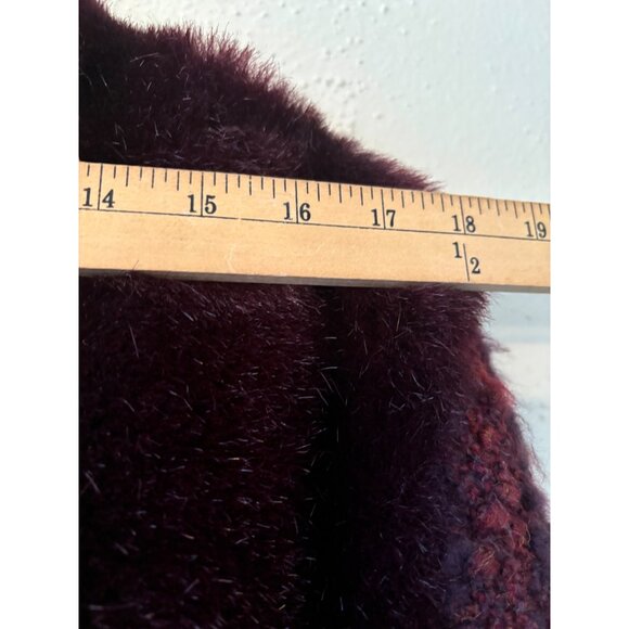 Vintage Dubrowsky & Joseph Faux Fur Coat With Knitted Sleeves - Picture 11 of 13